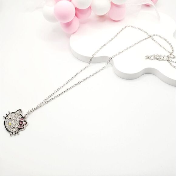 Brand New Hello Kitty Rhinestone Necklace - Picture 3 of 6